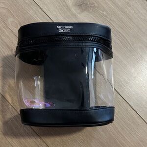 Victoria's Secret Black and Clear Makeup Pouch